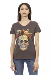Trussardi Action Brown Cotton Women Top -   -  Trussardi Action.